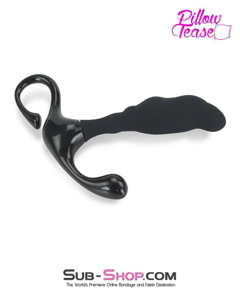 0422E-SIS      Sissy Bitch Black Silicone Prostate Massager