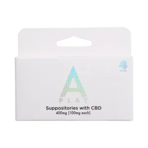 A-Play Suppositories with CBD 400mg (100mg/ea)4 pcs