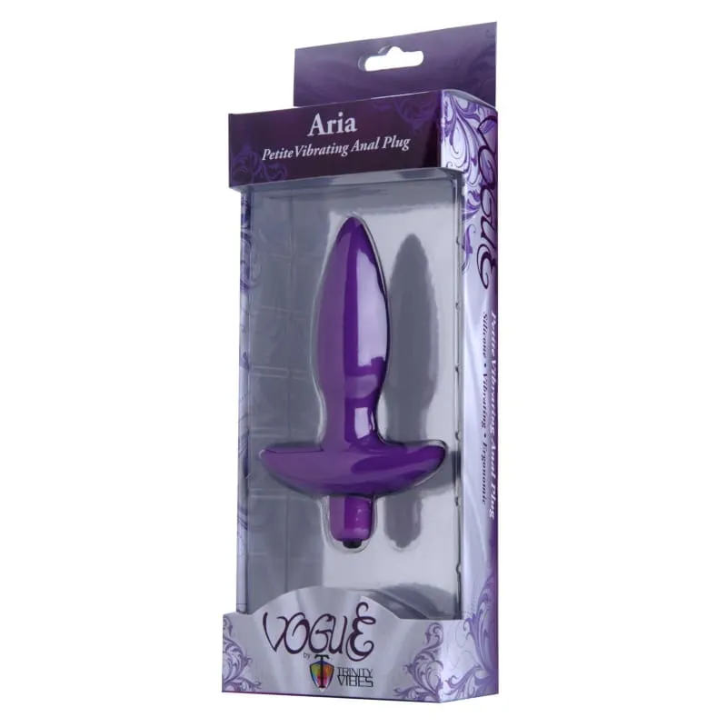 Aria Vibrating Silicone Anal Plug - Small