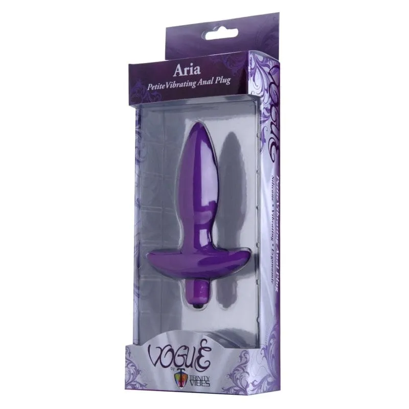 Aria Vibrating Silicone Anal Plug - Small