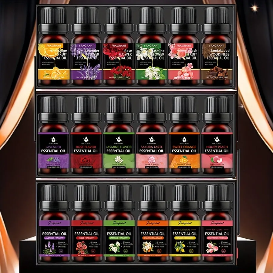 Aroma Essence Essential Oil Set, 10ml Each, 6-Pack