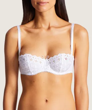 BAHIA & MOI Demi Bra in White