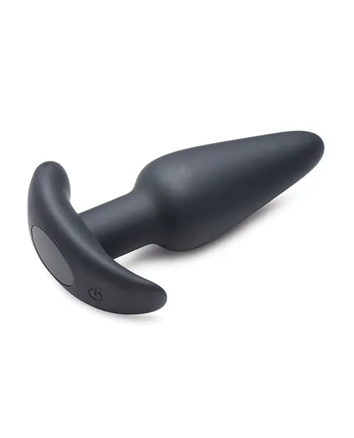 Bang! 21X Vibrating Silicone Butt Plug w/ Remote - Black