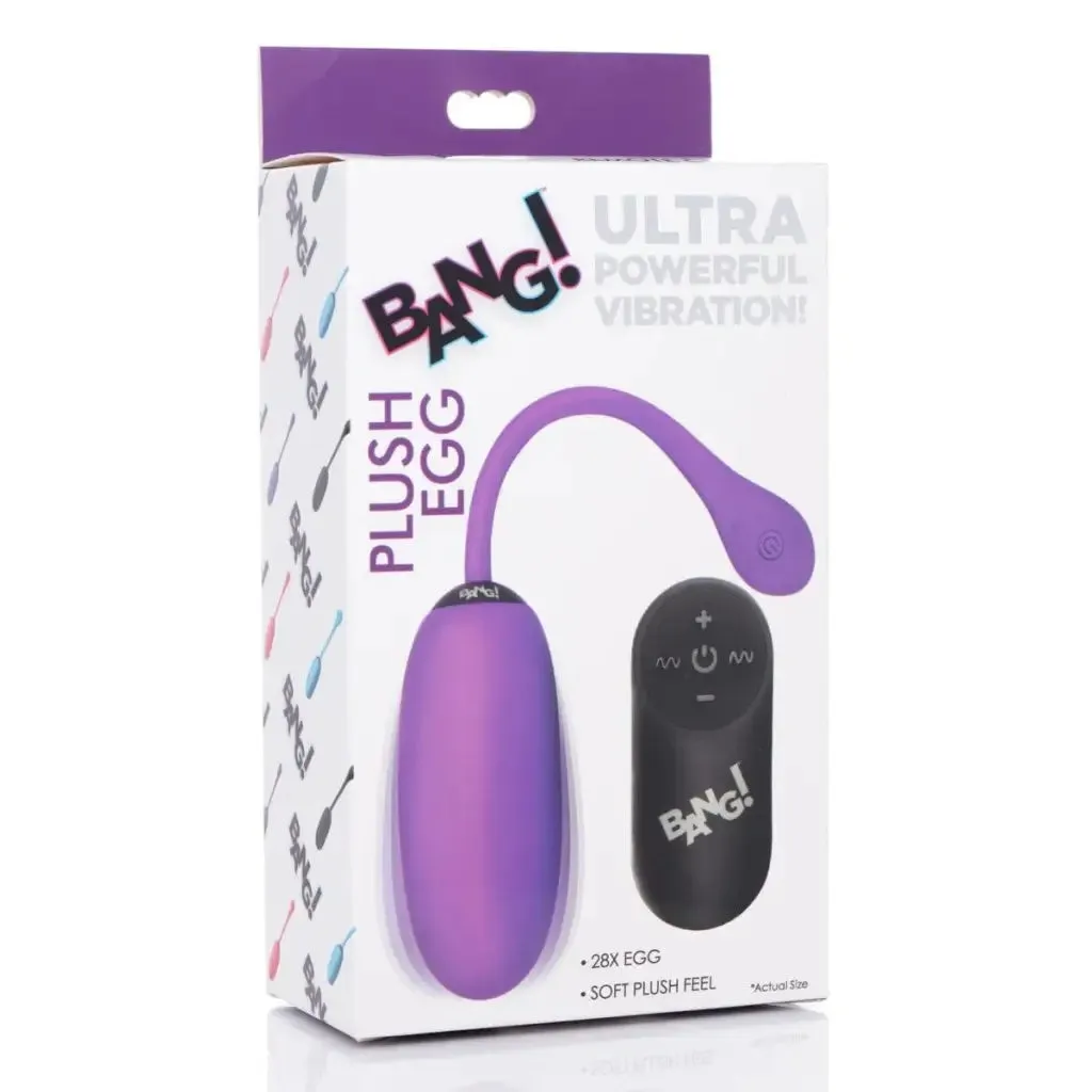 BANG! 28X Remote Control Silicone Plush Egg