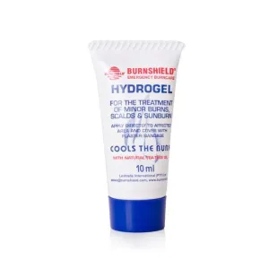 Burnshield Sterile Pain Relief Cooling Burn Gel Tube for Sunburn, Open Flame and Hot Water 0.35 oz (10 ml)
