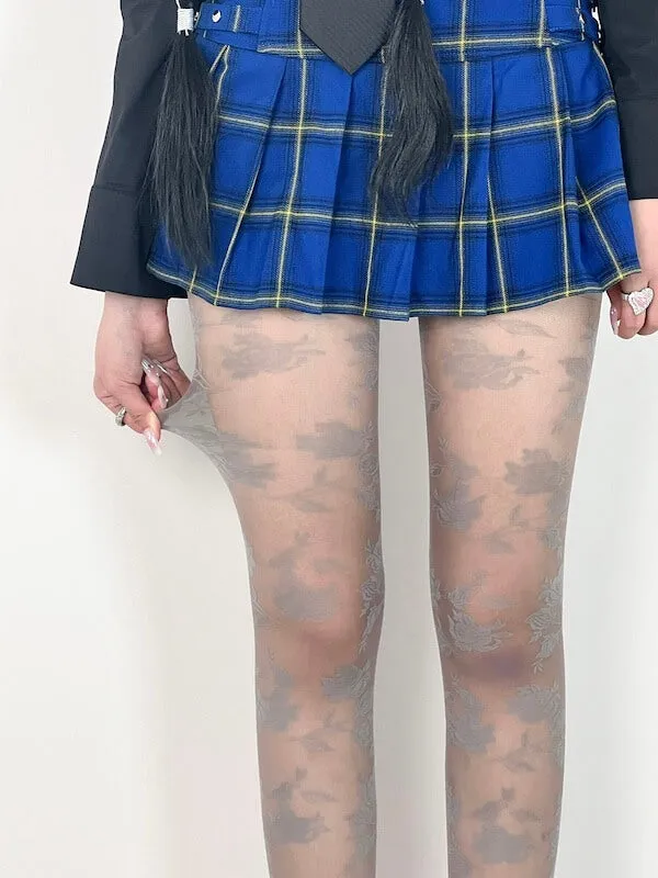 Camellia coquette lace tights