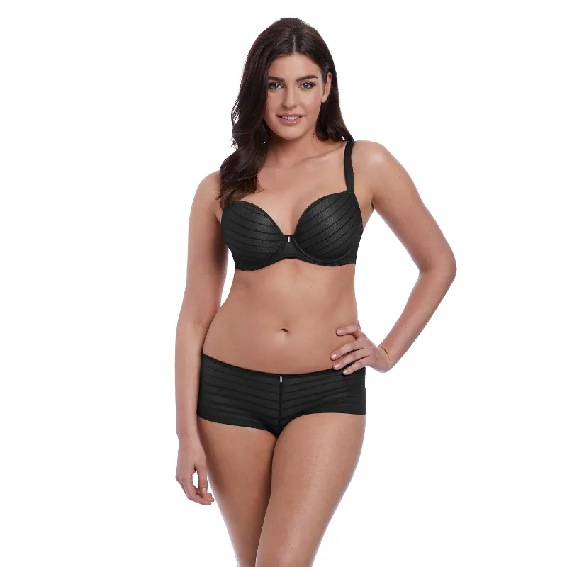 Cameo Moulded Plunge Bra Black - Freya