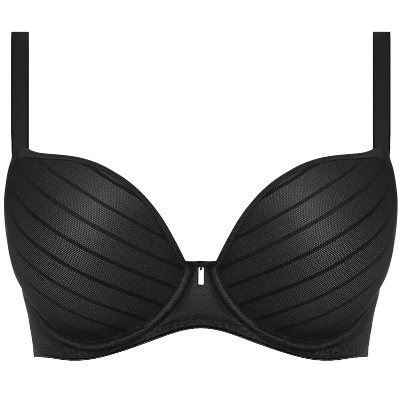 Cameo Moulded Plunge Bra Black - Freya