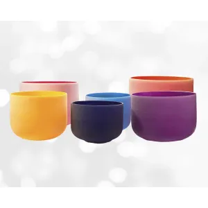 Chakra Quartz Crystal Singing Bowls ~ Perfect Pitch ~ 7 inch-14 inch sizes