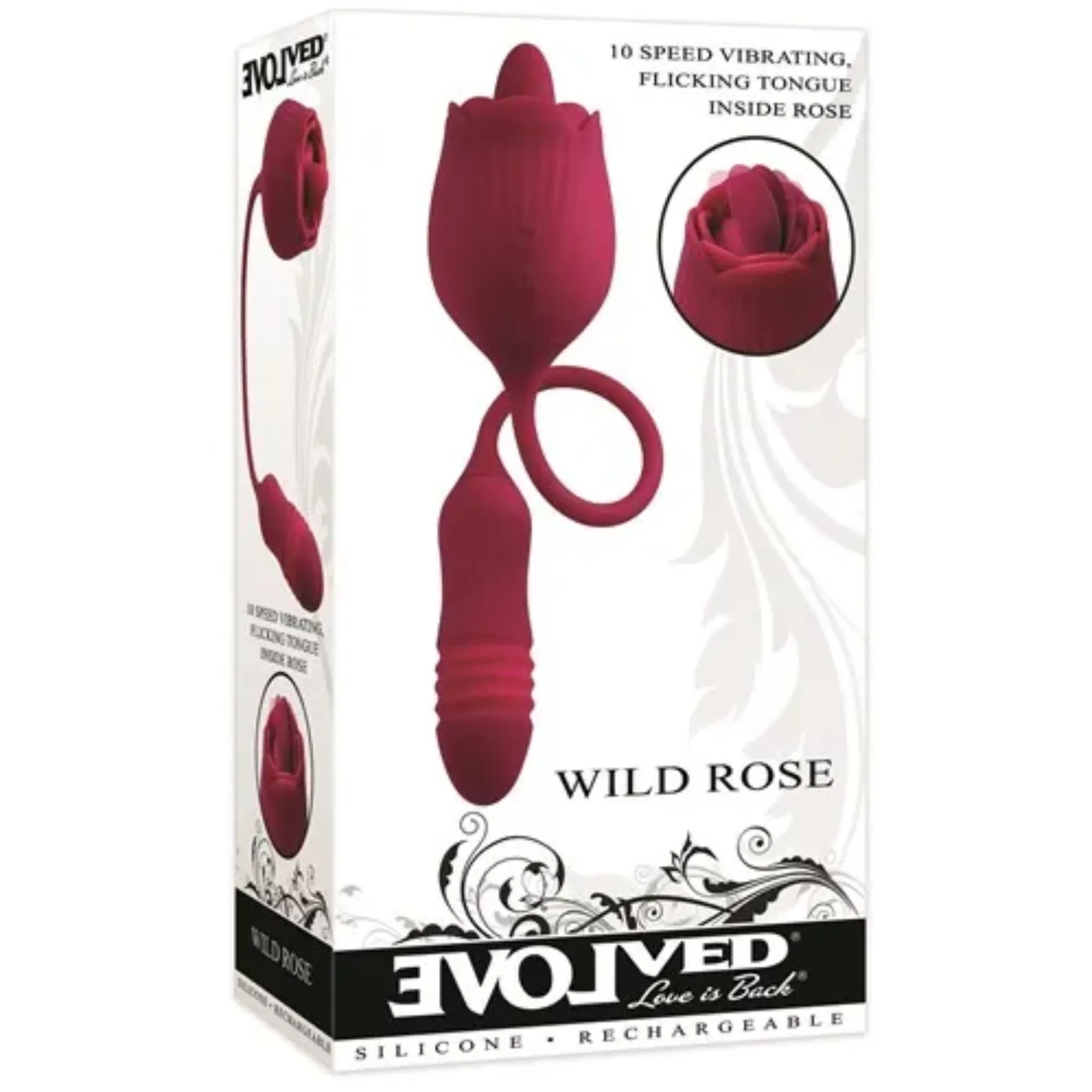 Clit Flicking Tongue Rose & Thrusting Bullet