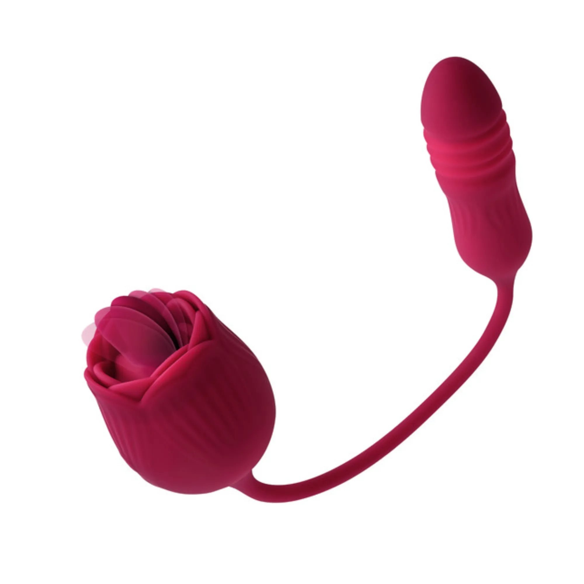 Clit Flicking Tongue Rose & Thrusting Bullet