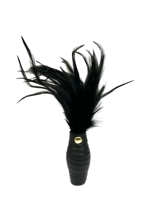 Coco de Mer Black Leather Feather Tickler