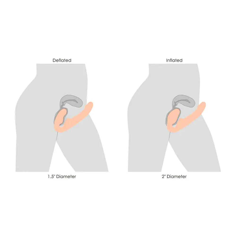 Ergo-Fit ''Twist'' Inflatable Vibrating Strap-On