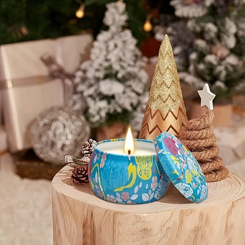 Essential Oil Scented Candle Set - 4pcs