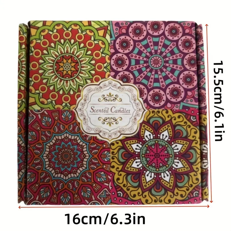 Essential Oil Scented Candle Set - 4pcs