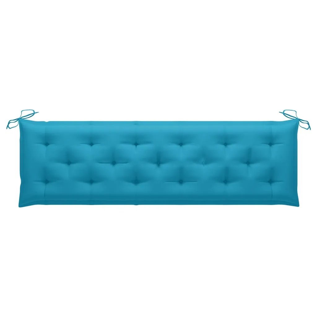 Garden Bench Cushion Light Blue 180x50x7 cm Fabric