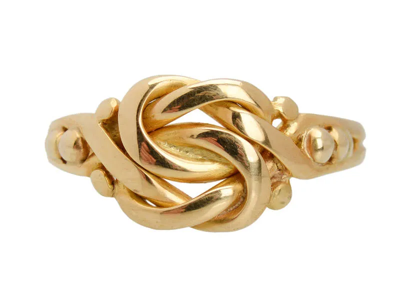 Gender Neutral Antique 15k Gold Knot Ring
