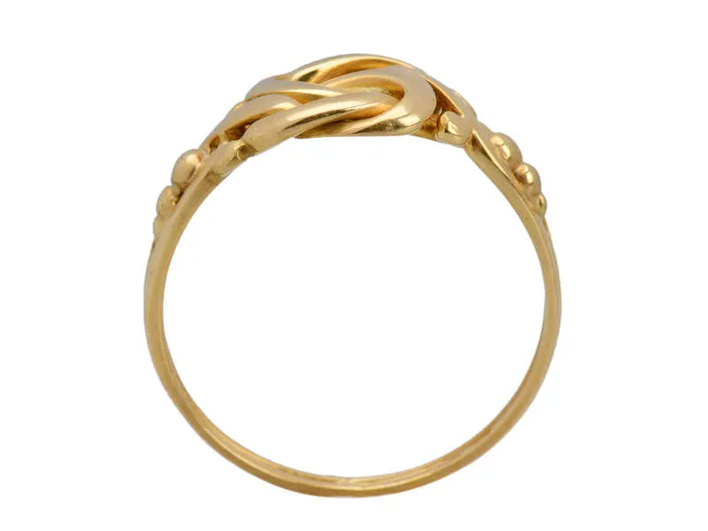 Gender Neutral Antique 15k Gold Knot Ring