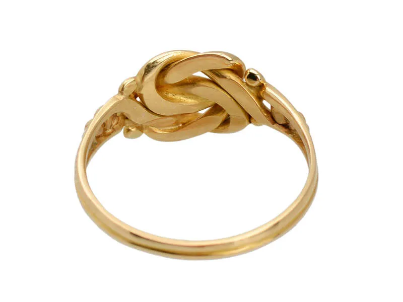 Gender Neutral Antique 15k Gold Knot Ring