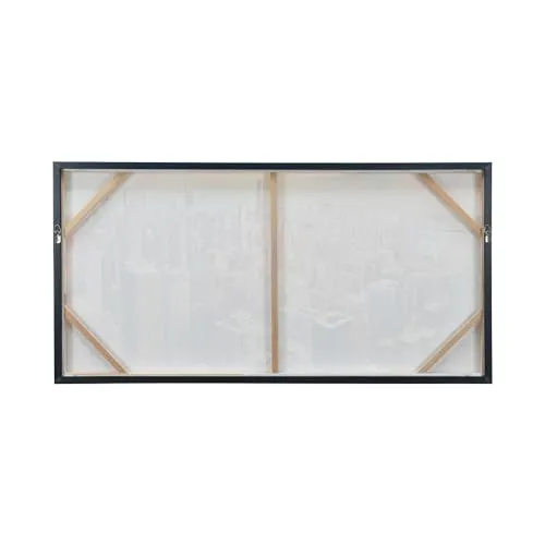 @home by Nilkamal Cityscape Canvas Wall Painting |Ideal for Living Room, Bedroom, Office, Hotel and Restaurants |140 x 70 cm| Red & Blue