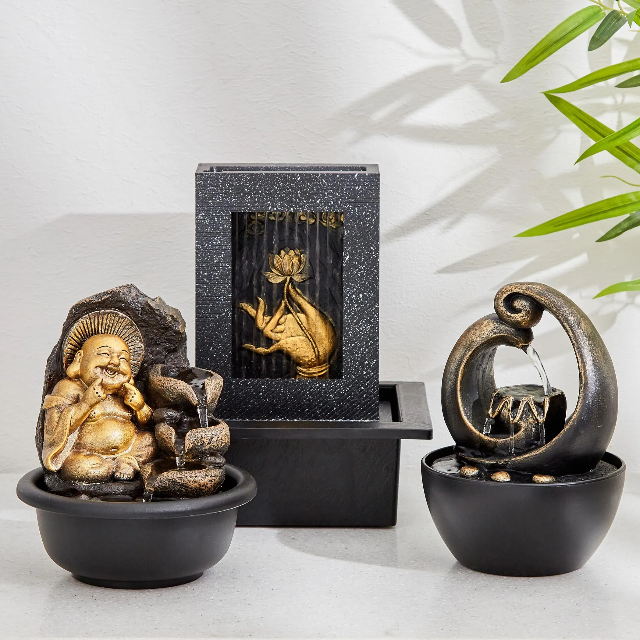 Home Centre Alpine Carnival Polyresin Fountain - 13x20cm