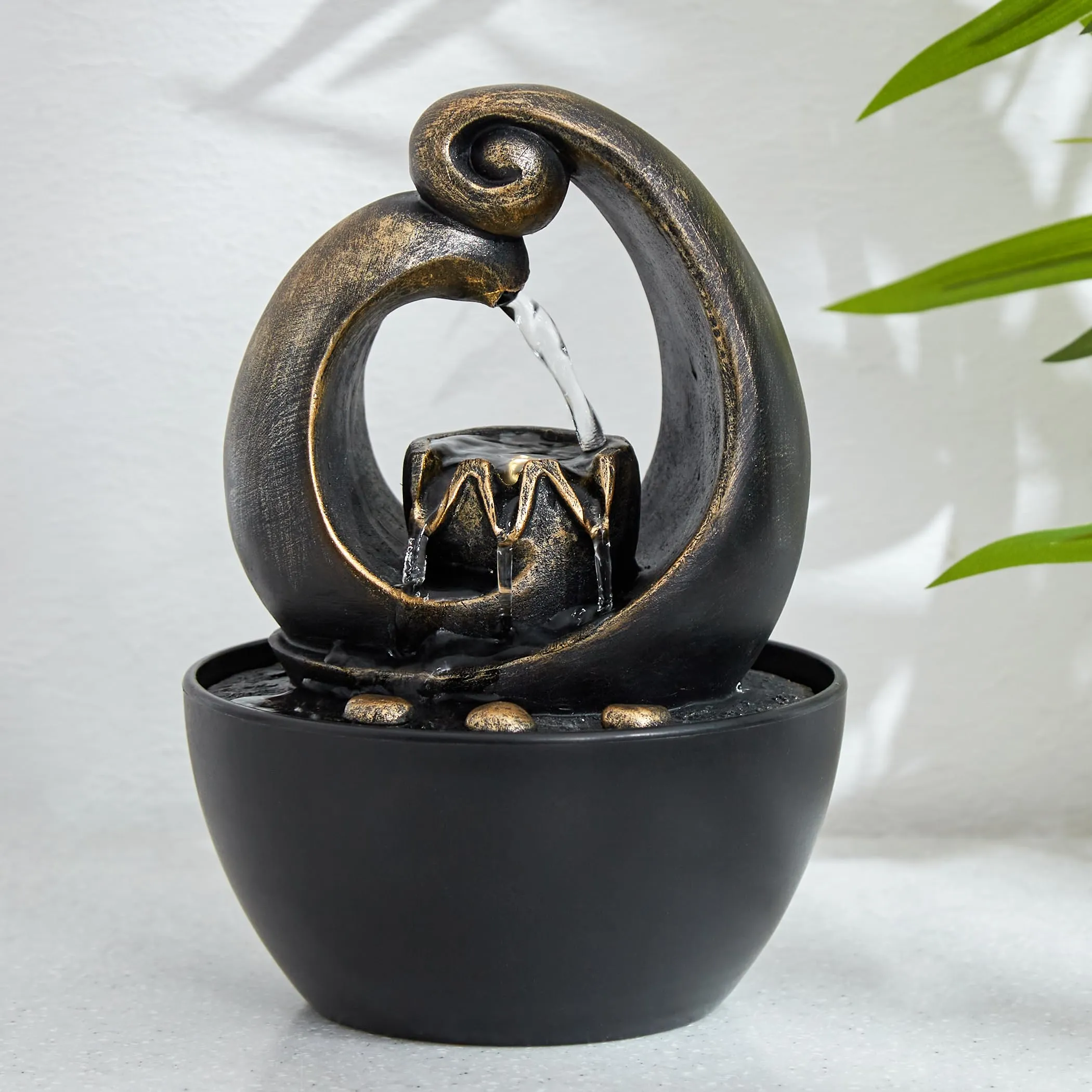 Home Centre Alpine Carnival Polyresin Fountain - 13x20cm