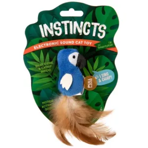 INSTINCTS CHATTY CHIRP HAPPYNIP SILVERVINE & CATNIP ELECTRONIC BIRD