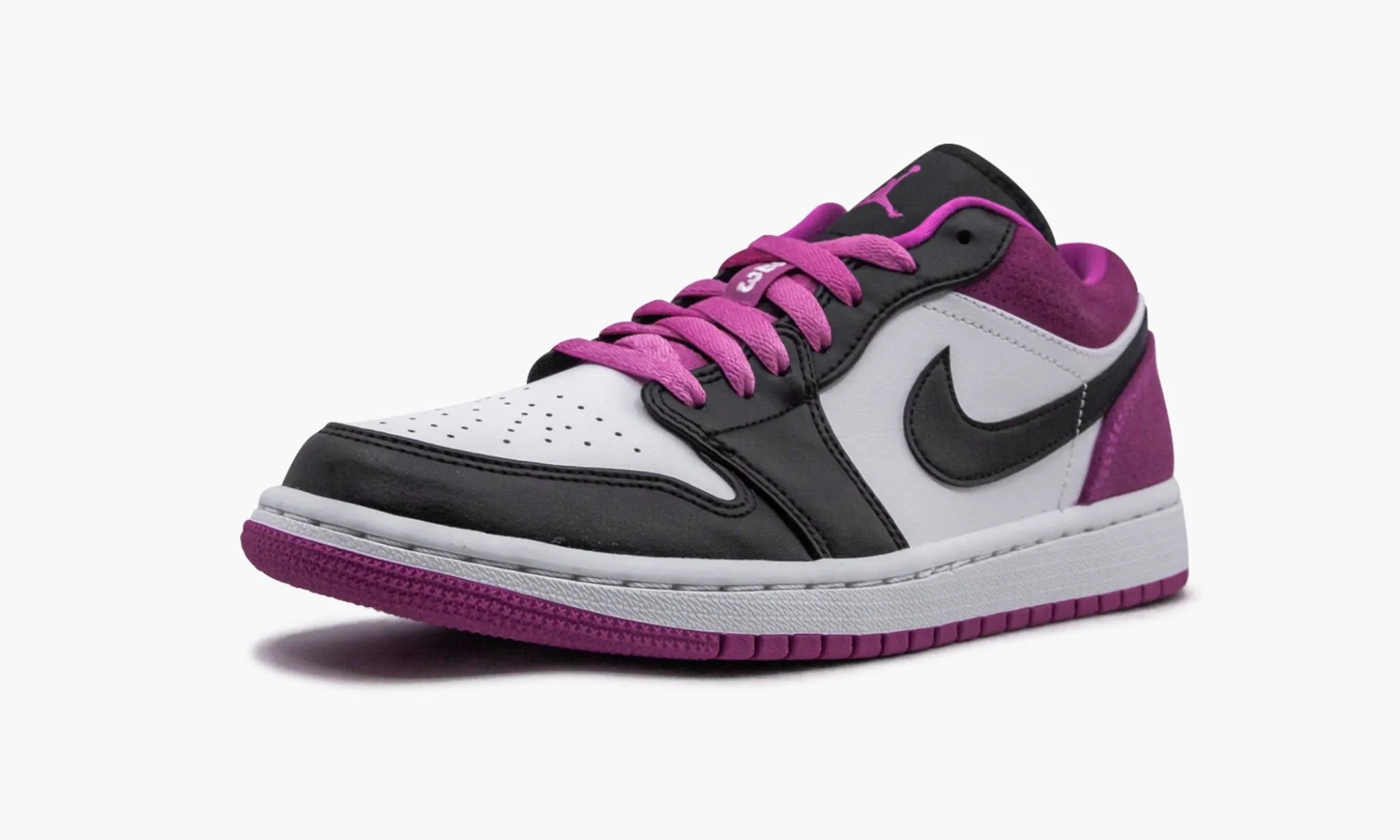 Jordan 1 Low "Black Active Fuchsia"