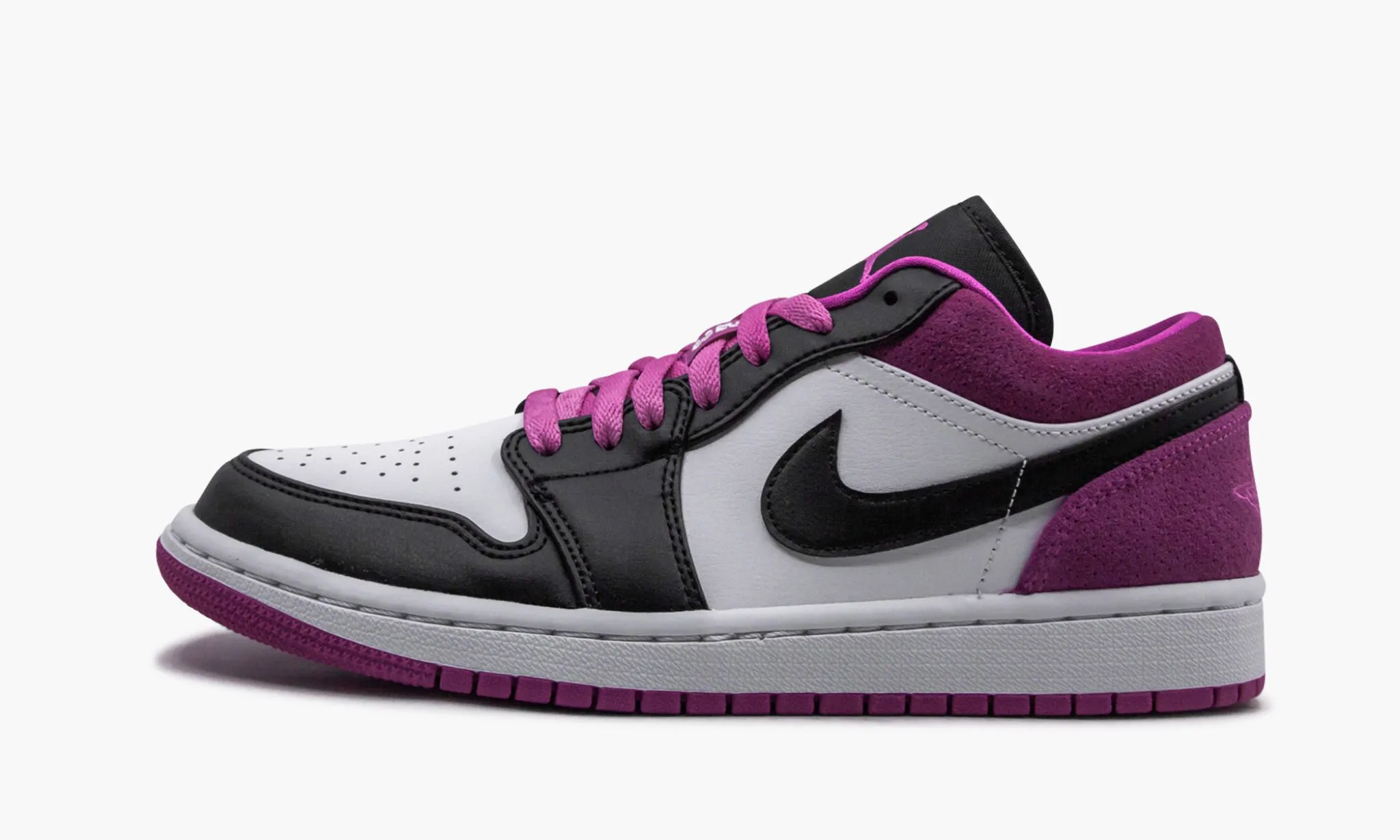 Jordan 1 Low "Black Active Fuchsia"
