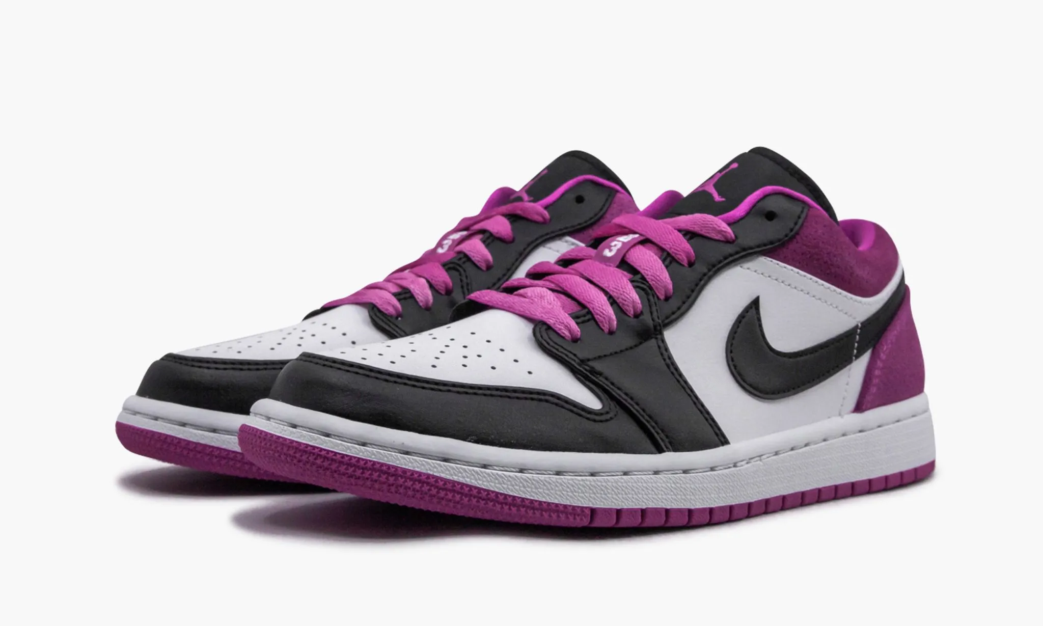 Jordan 1 Low "Black Active Fuchsia"