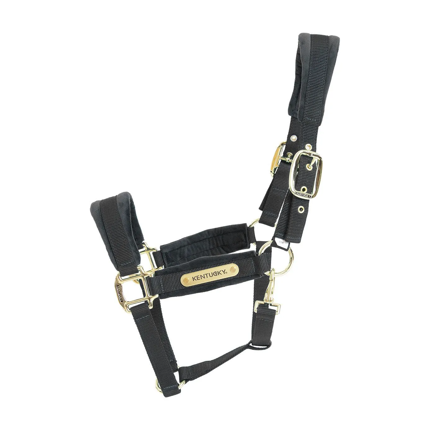 Kentucky Horsewear Velvet Headcollar - Black