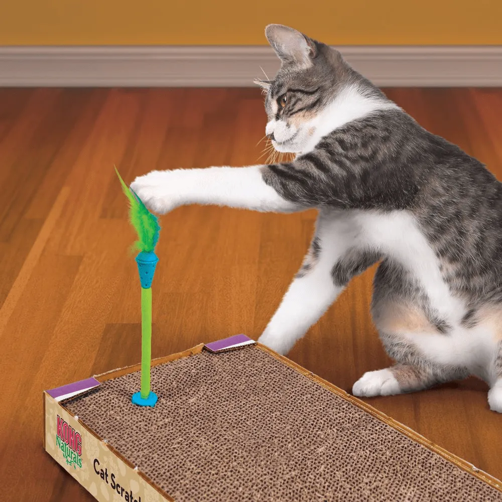 Kong Connects Scratch Toy With Catnip Inside for Cats (Sky Blue)