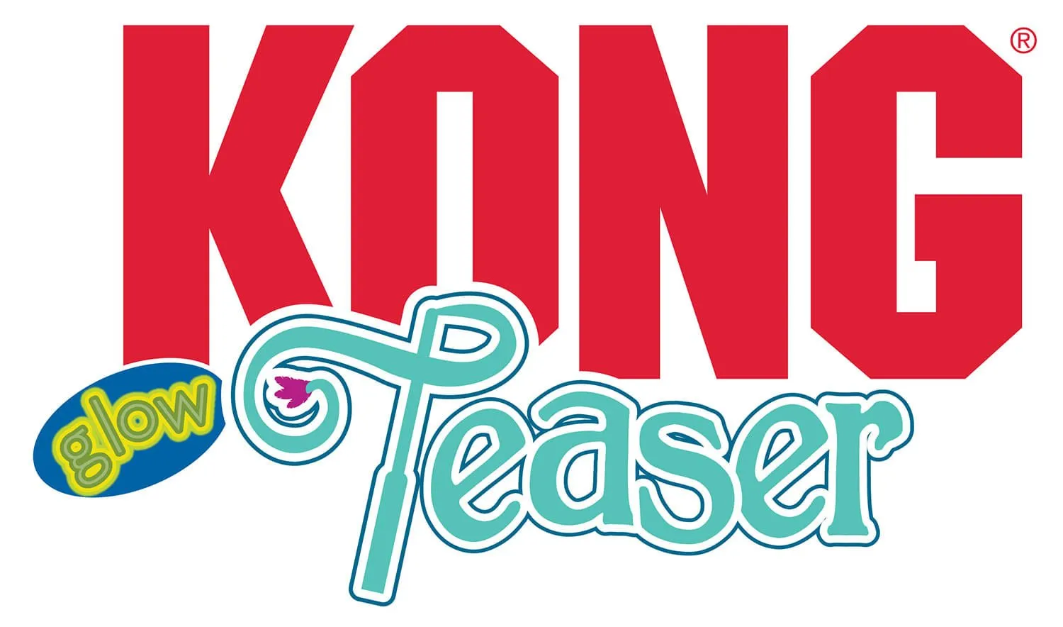 KONG Teaser Glow in the Dark Firefly Wand Cat Toy