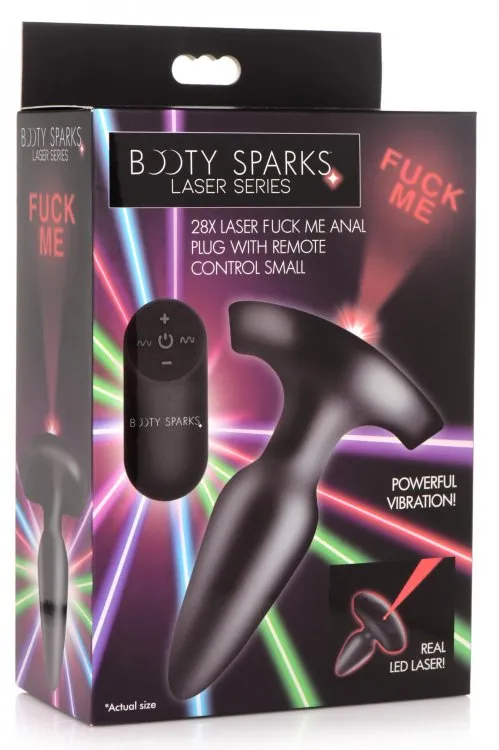Laser "Fuck Me" Medium Anal Plug w/ remote