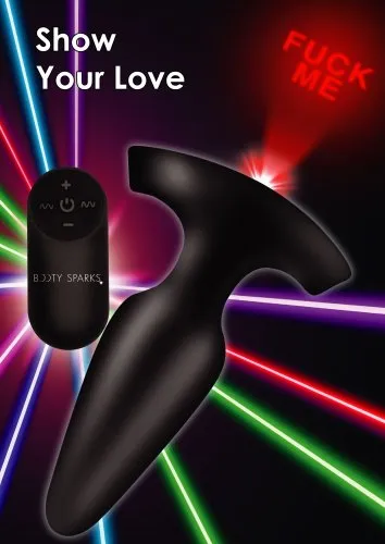 Laser "Fuck Me" Small Anal Plug w/ remote