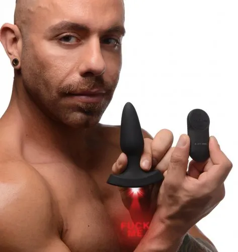 Laser "Fuck Me" Small Anal Plug w/ remote