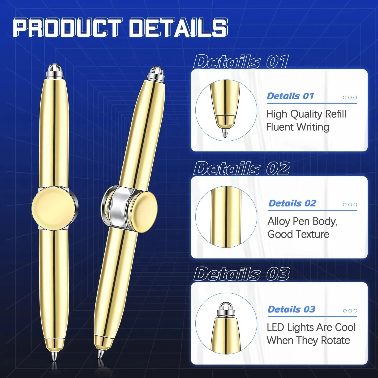 Led Spinning Pen Fidget