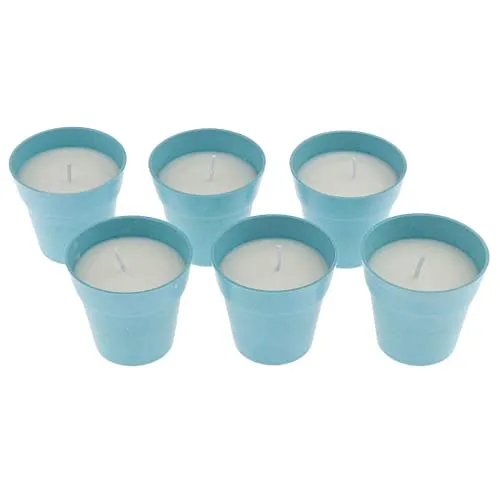 LOOM TREE® 6 Pieces Scented Candle Natural Soy Wax Portable Candle Yellow|Home & Décor|Candle Holders|Tealight Candle Holders