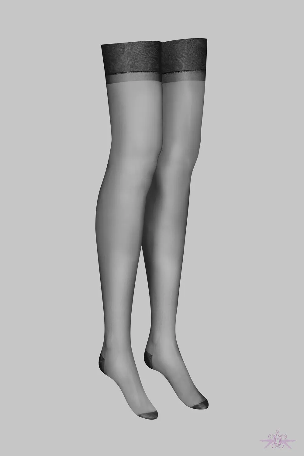 Maison Close Black Nylon Stockings