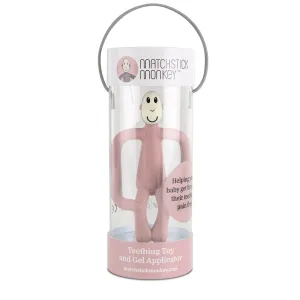 Matchstick Monkey Teething Toy - Dusty Pink