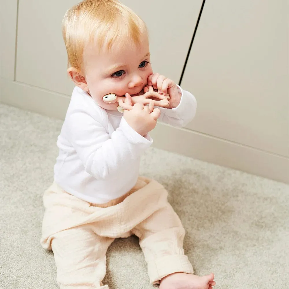 Matchstick Monkey Teething Toy - Dusty Pink