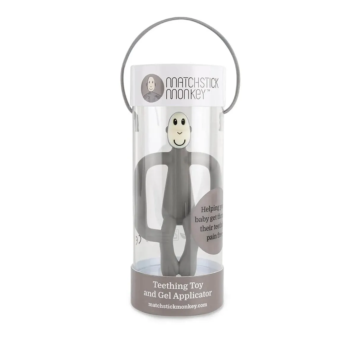 Matchstick Monkey Teething Toy - Grey