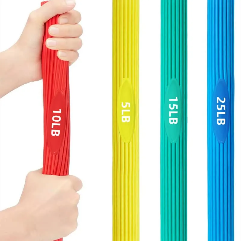 Multifunctional Resistance Bar 3-Piece Set （5LB、10LB、15LB）