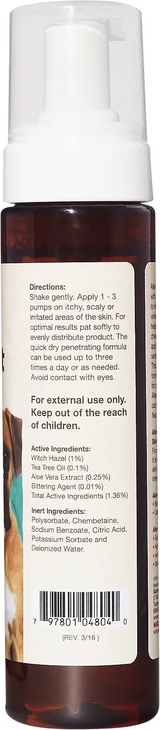 NaturVet Aller-911 Allergy Aid Hot Spot Plus Aloe Vera Dog & Cat Foam