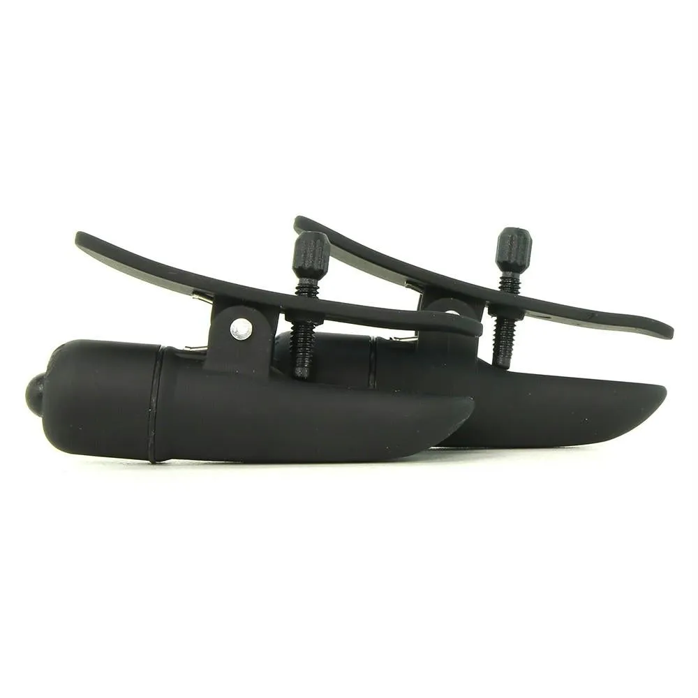 nipple play Nipplettes Vibrating Clamps in Black