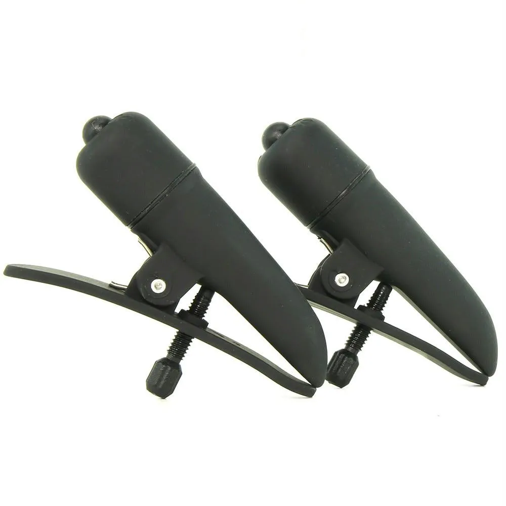 nipple play Nipplettes Vibrating Clamps in Black