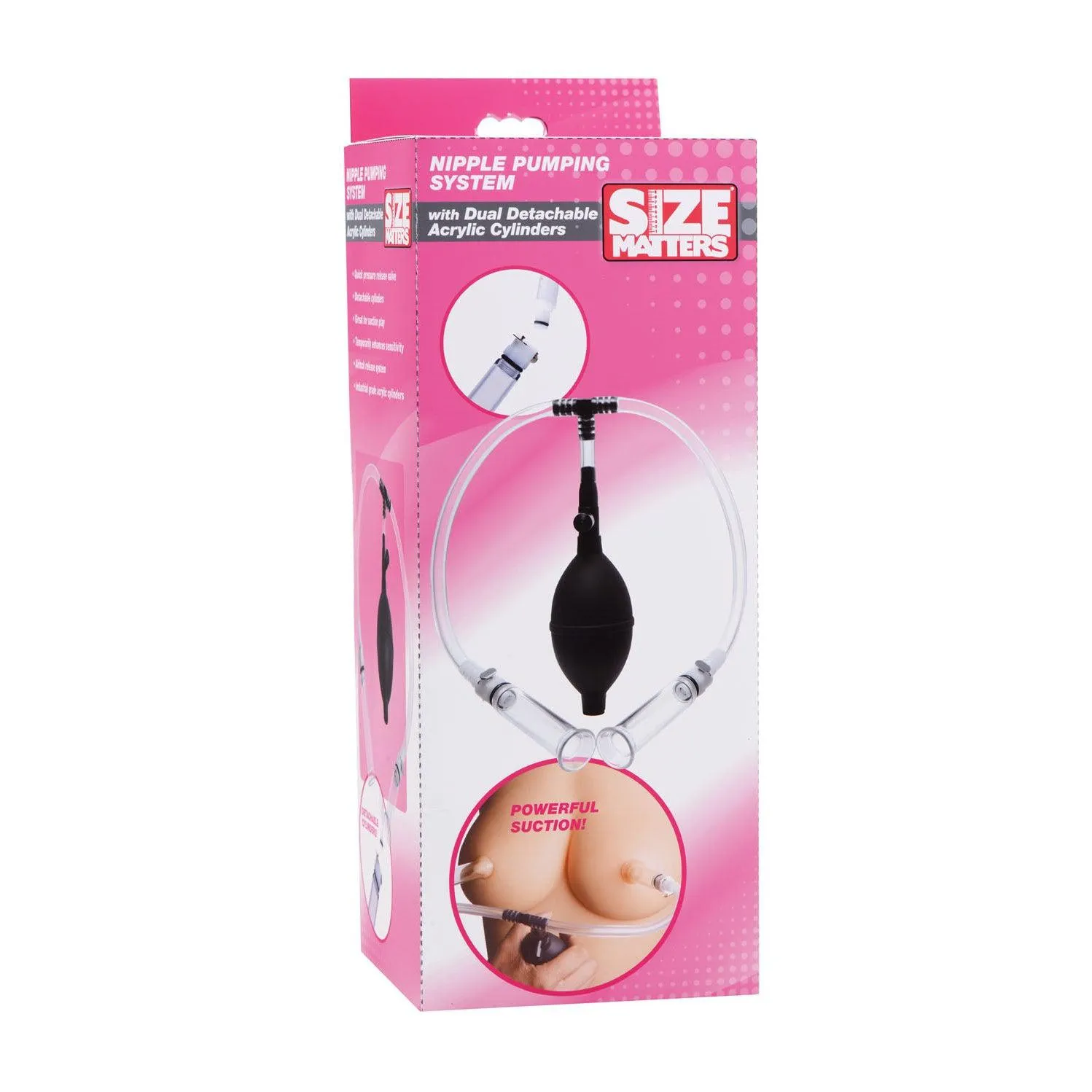 Nipple Pumping System With Detachable Cylinders