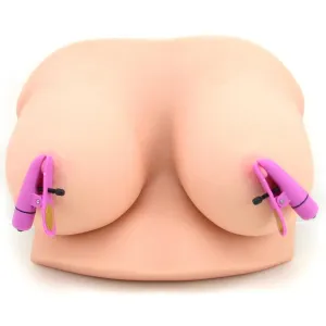 Nipplettes Vibrating Nipple Clamps in Pink