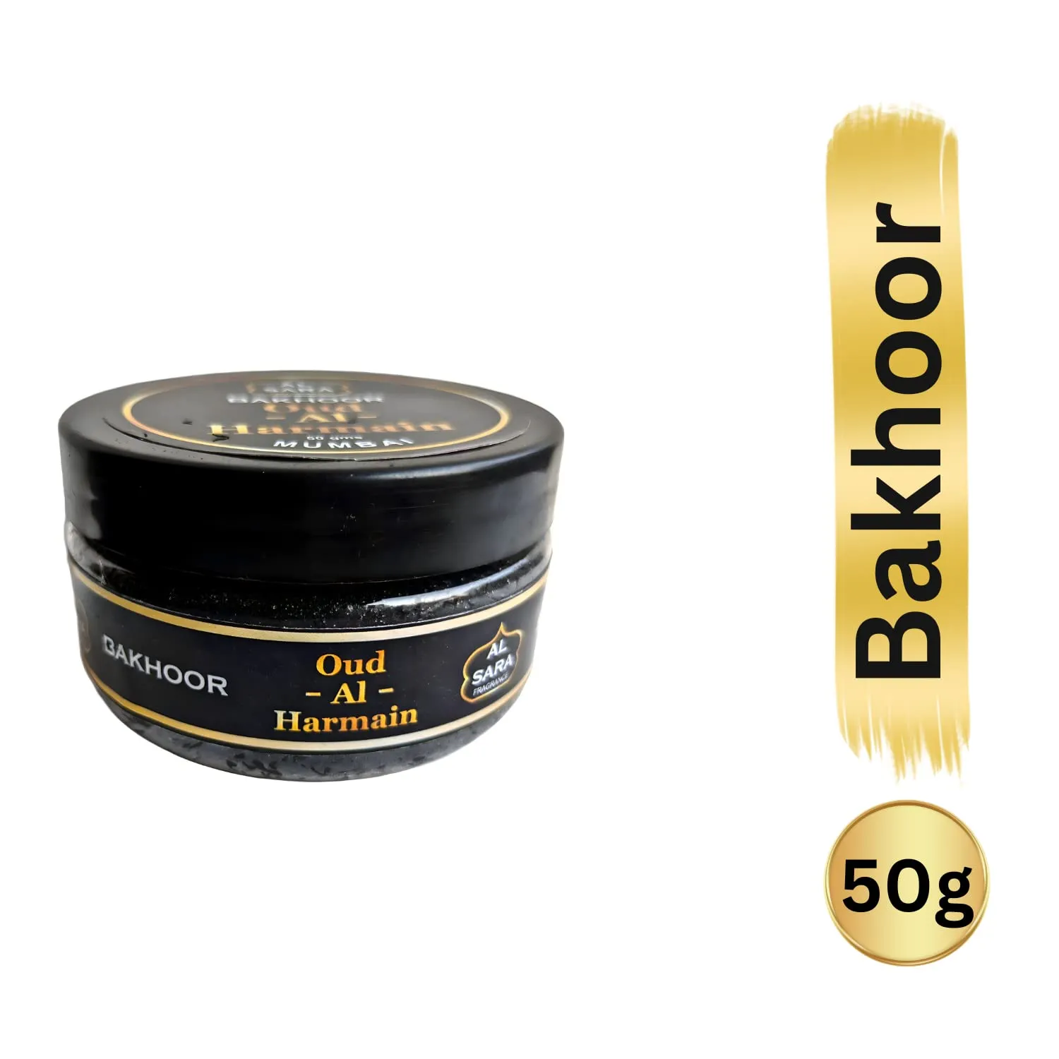 Oud-AL-HARMAIN Bakhoor by Al Sara Fragrance | Authentic Arabic Incense | Perfect for Prayer Time, Relaxation & Meditation | Net. Weight 50G