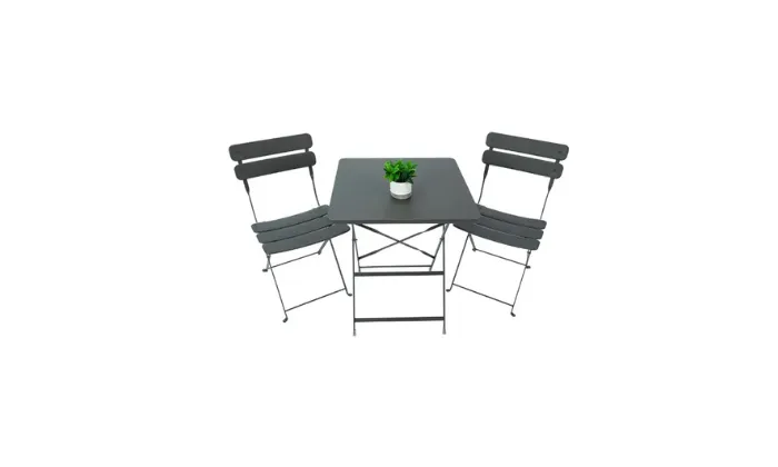 Patio Steel Chairs & Table Set